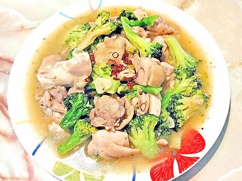 鶏と冷凍ブロッコリーで!時短甘酢とろみ炒め♪